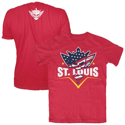 Men's Red Cody Rhodes Nightmare St. Louis T-Shirt - DASH RACEGEAR image 1