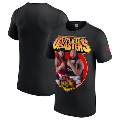 Men's Black The Natural Disasters WWE Hall of Fame 2025 T-Shirt - DASH RACEGEAR image 1