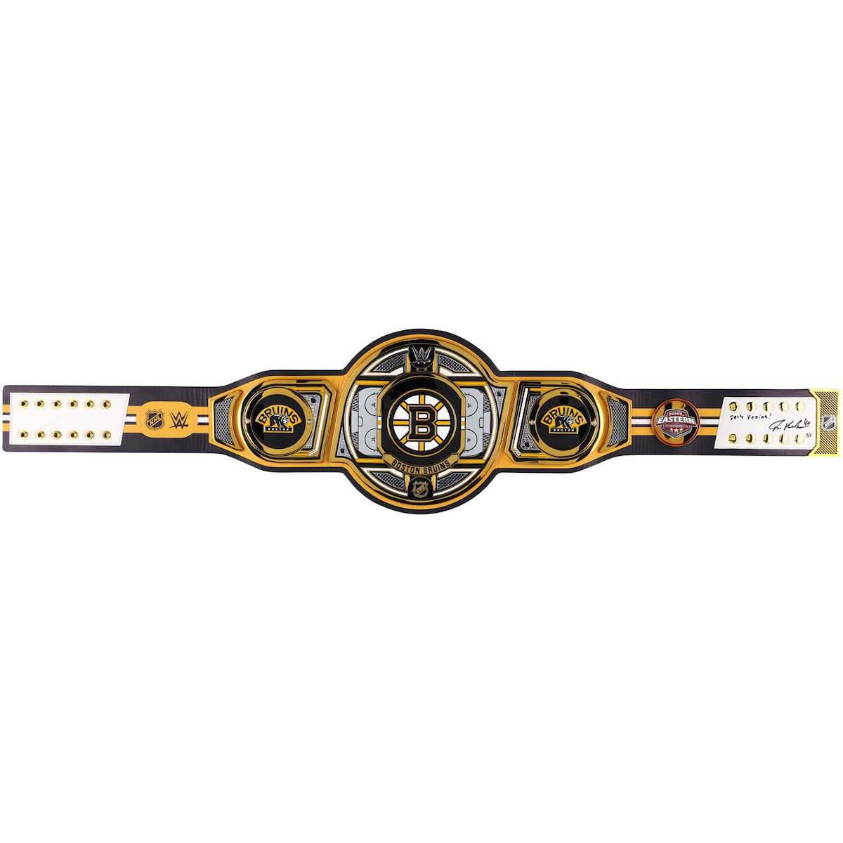 Tuukka Rask Boston Bruins Autographed WWE Legacy Title Belt with "2014 Vezina" Inscription - Limited Edition of 5