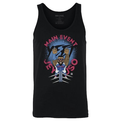 Men's 500 Level Black Jey Uso Big Shots Ropes Tank Top - DASH RACEGEAR image 1