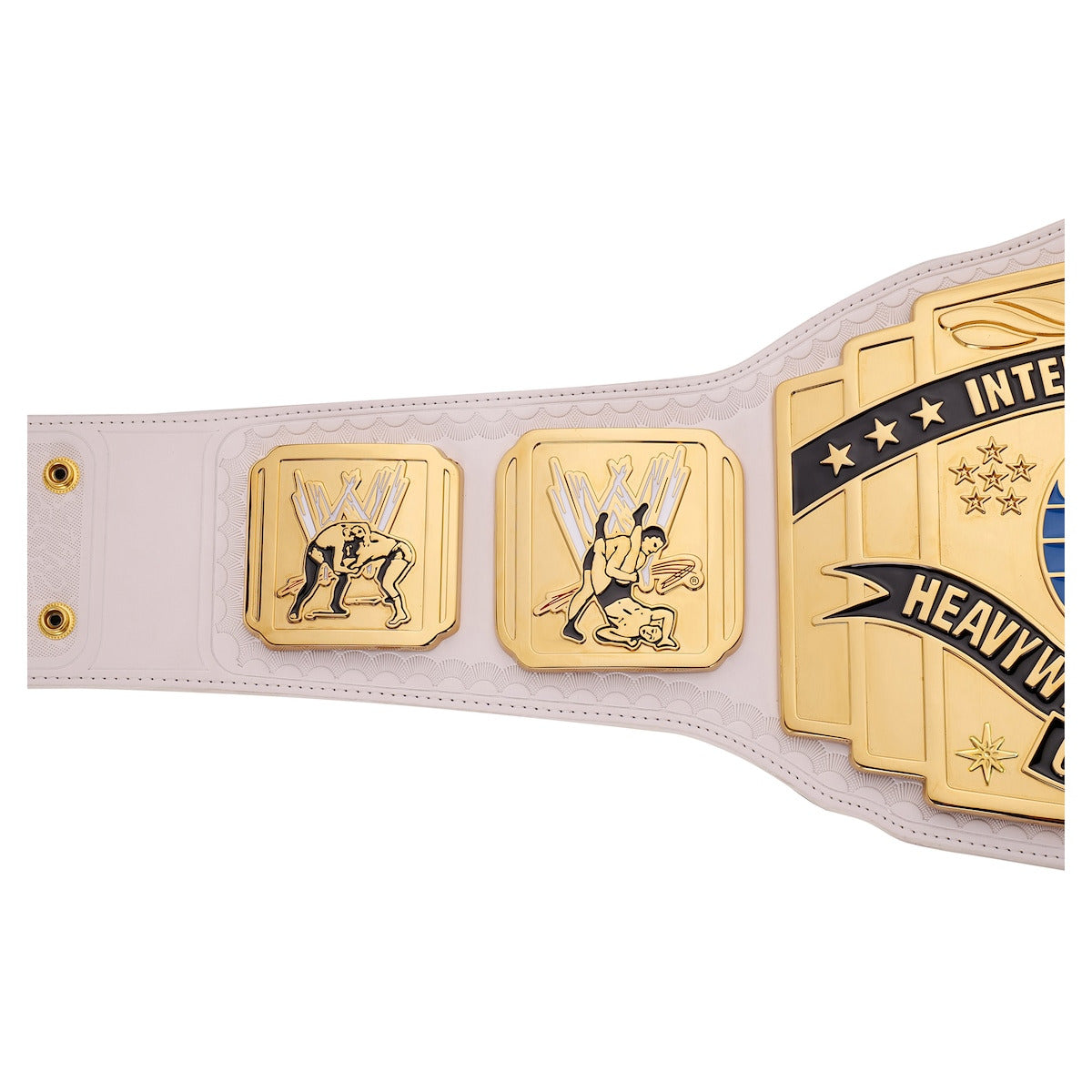 WWE Intercontinental Scratch Logo White Replica Title Belt