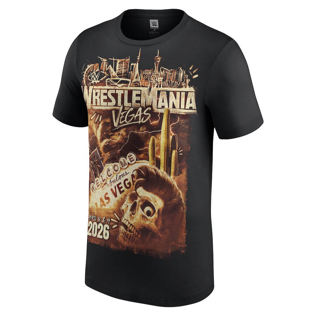 Men's Black WrestleMania 42 Wasteland T-Shirt - DASH RACEGEAR image 2