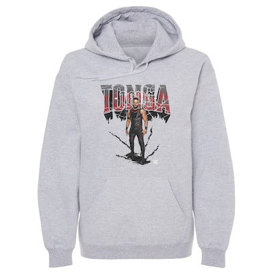 Men's 500 Level Gray Tama Tonga Grunge Pullover Hoodie - DASH RACEGEAR image 1