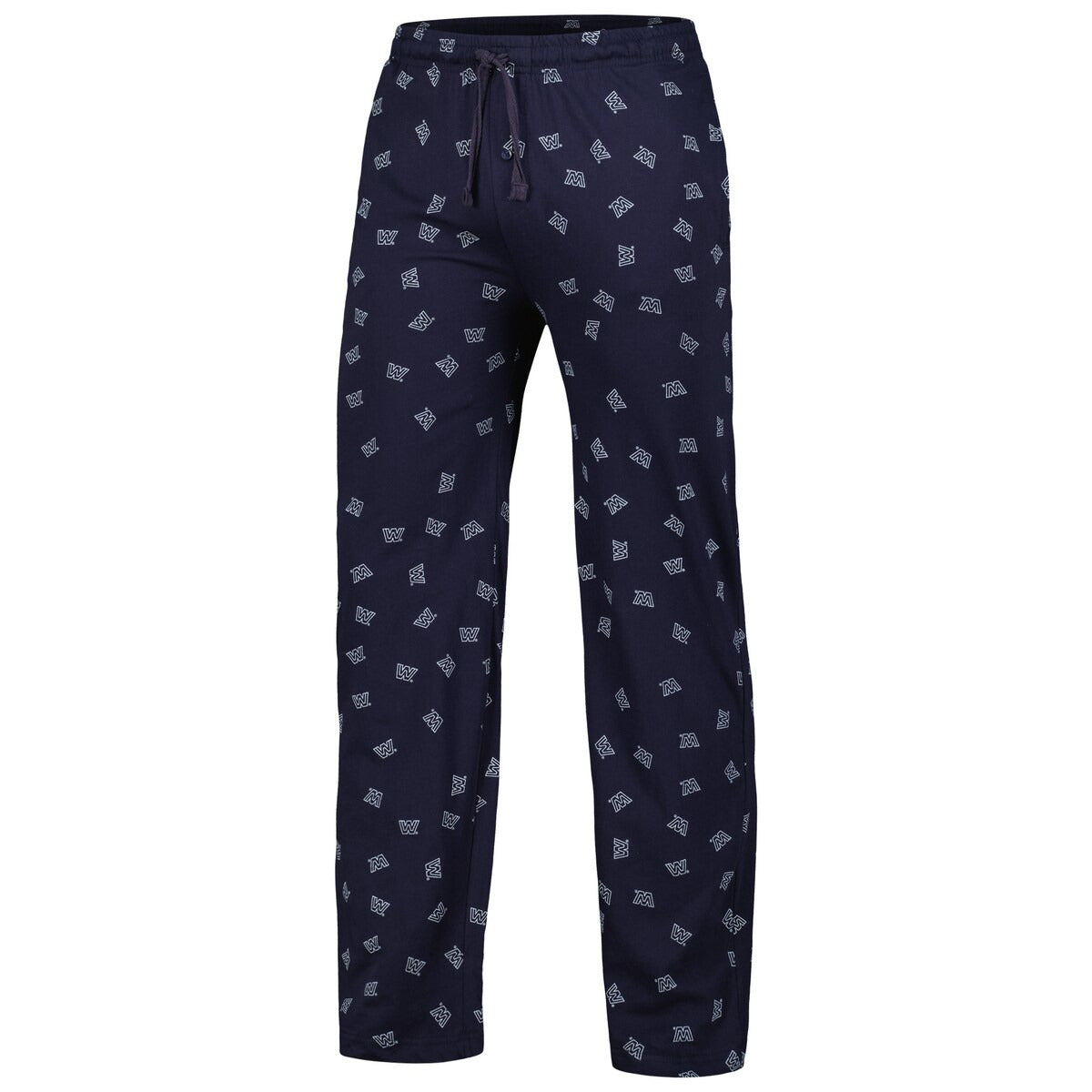 Men's Ripple Junction Navy WWE Retro Logo Allover Sleep Pants