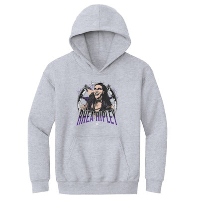 Youth 500 Level Gray Rhea Ripley Posterize Hoodie - DASH RACEGEAR image 1