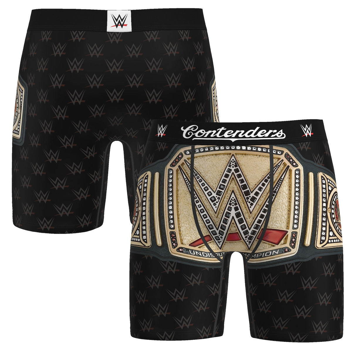 Men's Contenders Clothing Black WWE Undisputed Universal Championship Boxer Briefs