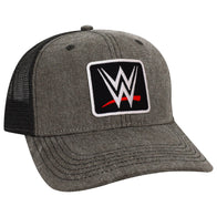 Men's Black WWE Patch Mid-Pro Dashboard Trucker Snapback Hat