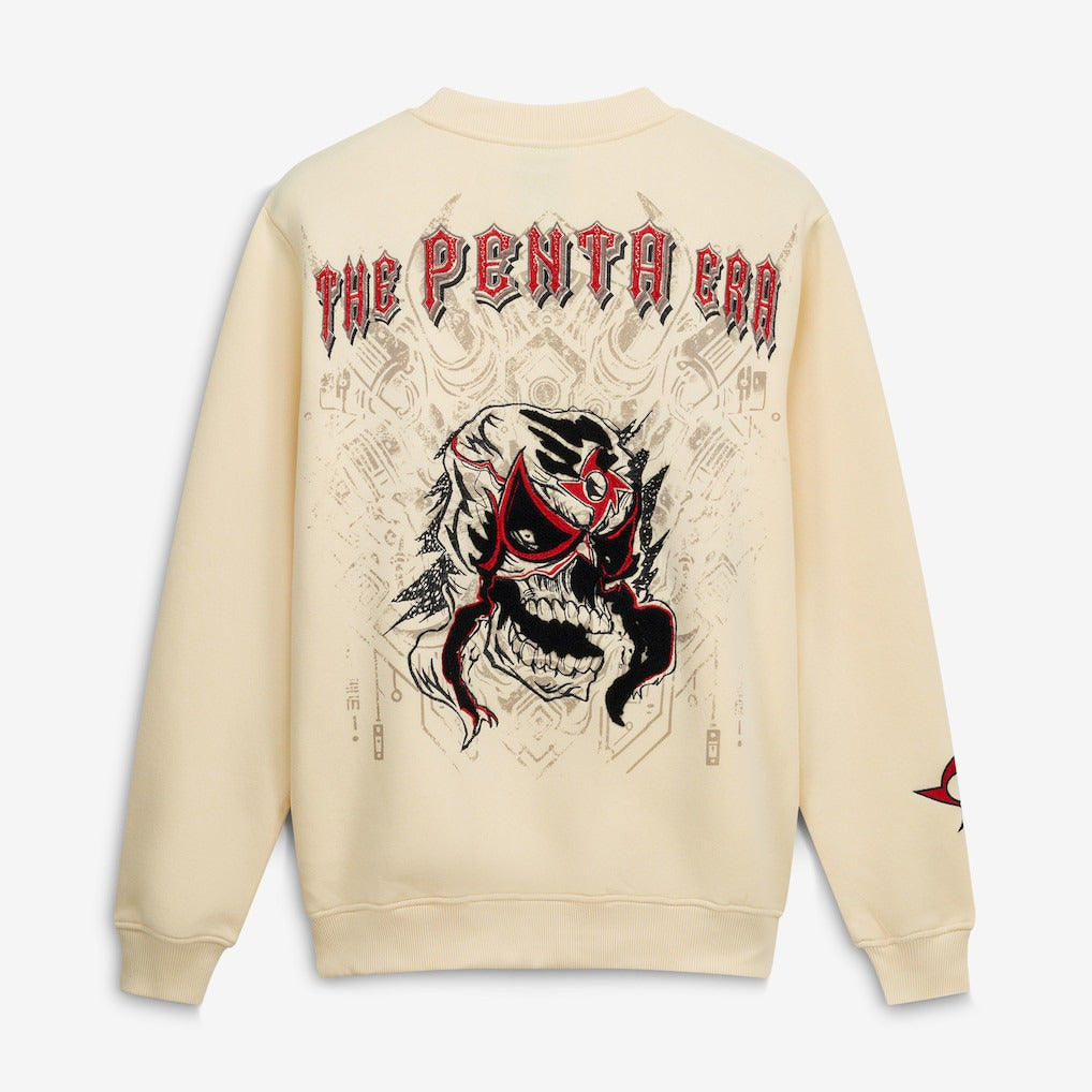 Men's Cream Penta The Penta Era Sweatshirt - DASH RACEGEAR image 3