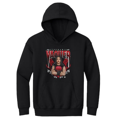 Youth 500 Level Black Stephanie Vaquer Horns Hoodie - DASH RACEGEAR image 1