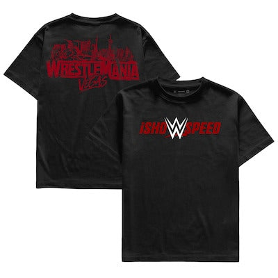 Unisex Complex Black IShowSpeed x WrestleMania 42 T-Shirt - DASH RACEGEAR image 1