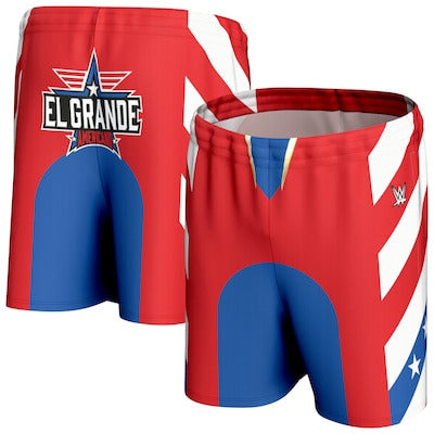 Men's ProSphere White/Red/Blue El Grande Americano Heritage In-Ring Shorts - DASH RACEGEAR image 1