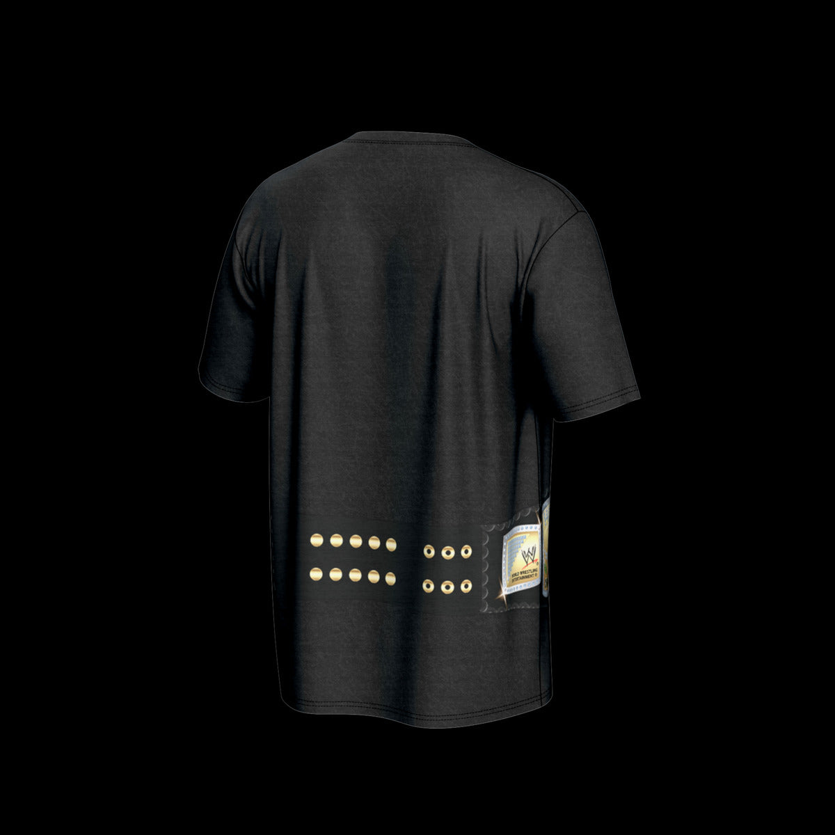 Men's ProSphere Black WWE Spinner Belt T-Shirt
