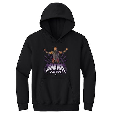 Youth 500 Level Black Damian Priest Superstar Name Hoodie - DASH RACEGEAR image 1