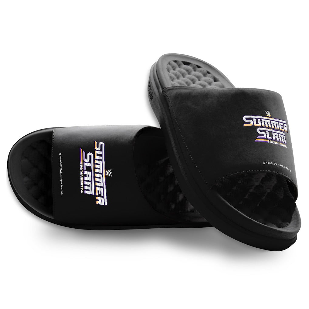 Adult ISlide Black SummerSlam 2026 Logo Motive Slide Sandals - DASH RACEGEAR image 1