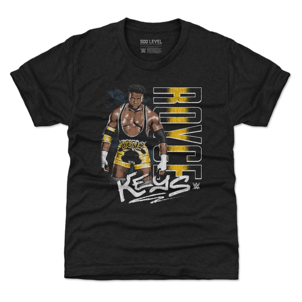 Youth 500 Level Black Royce Keys Vertical Name T-Shirt - DASH RACEGEAR image 1