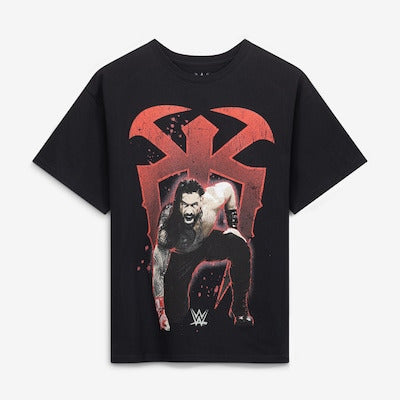 Men's Goodie Two Sleeves Black Roman Reigns Graphic T-Shirt - DASH RACEGEAR image 1