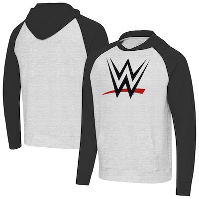 Men's Antigua Black/Heather Gray WWE Urgent Hoodie - DASH RACEGEAR image 1