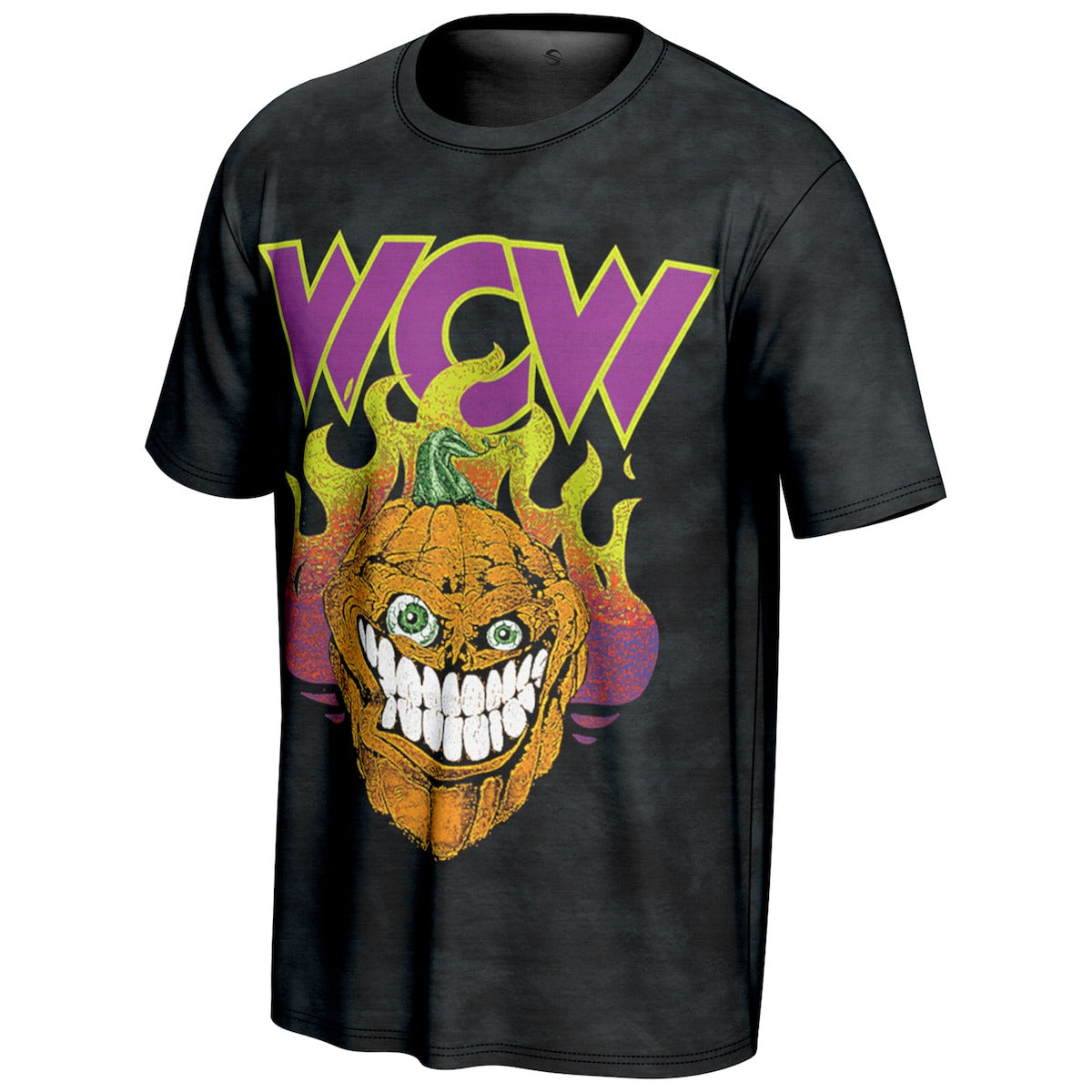 Men's ProSphere Black WCW Halloween Havoc Pumpkin T-Shirt