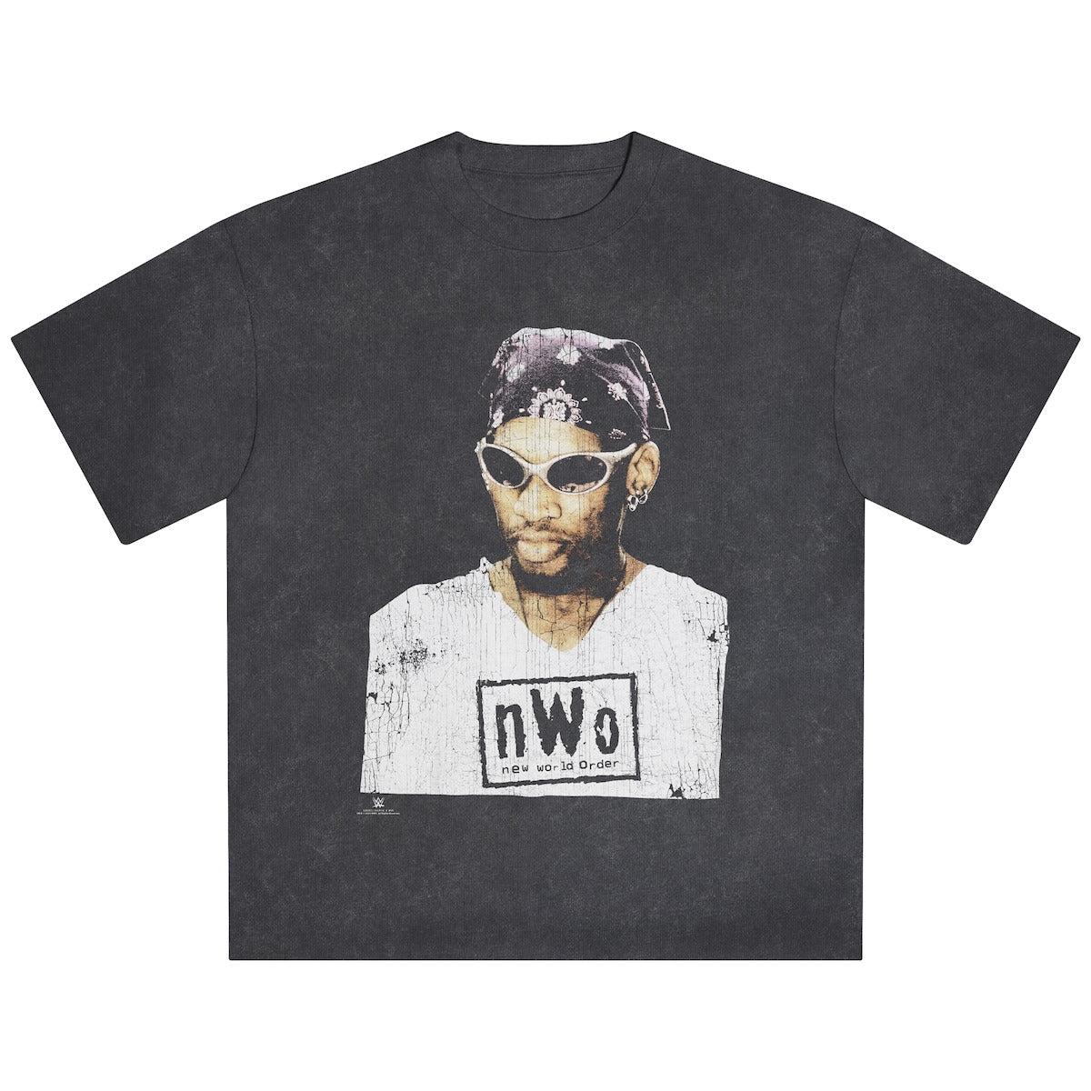 Men's Heather Black Dennis Rodman Icon Snow Wash T-Shirt