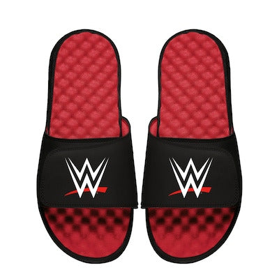 Youth ISlide Black/Red WWE Logo Slide Sandals - DASH RACEGEAR image 1