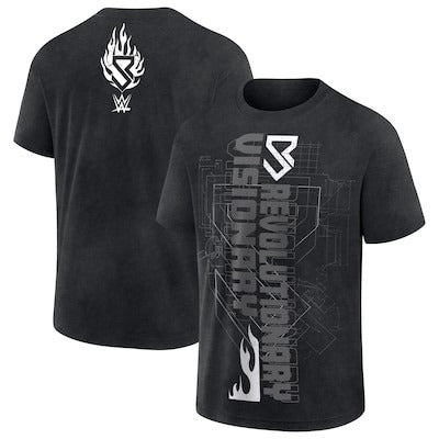 Men's Black Seth Rollins Vertical Revolutionary Visionary T-Shirt - DASH RACEGEAR image 1