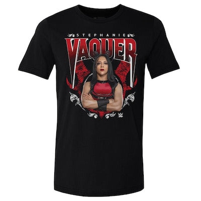 Men's 500 Level Black Stephanie Vaquer Horns T-Shirt - DASH RACEGEAR image 1