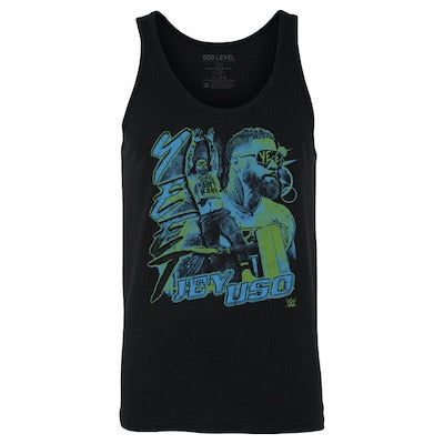 Men's 500 Level Black Jey Uso Tank Top - DASH RACEGEAR image 1