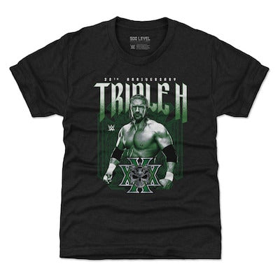 Youth 500 Level Heather Black Triple H 30th Anniversary T-Shirt - DASH RACEGEAR image 1