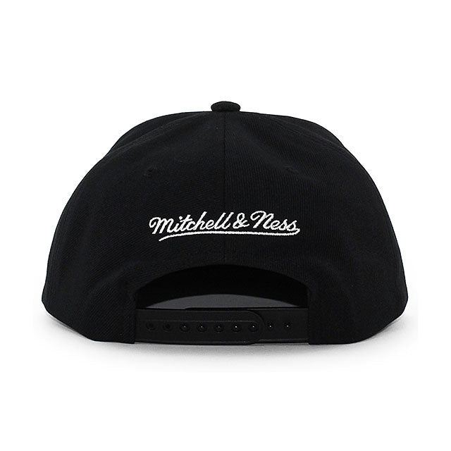 Men's Mitchell & Ness Black WWE Scratch Logo Core Wire Snapback Hat