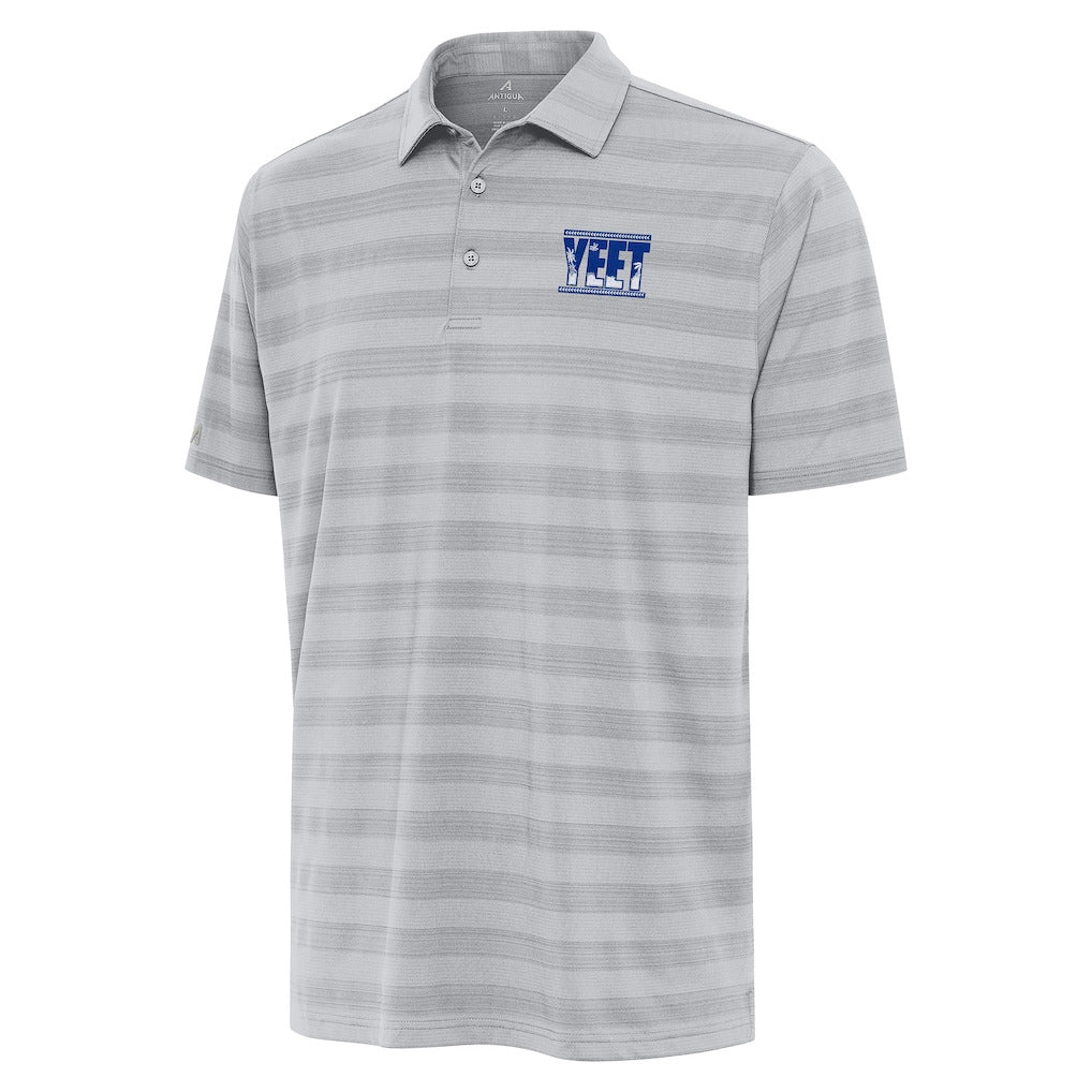 Men's Antigua Gray Jey Uso Tunnel Polo - DASH RACEGEAR image 2