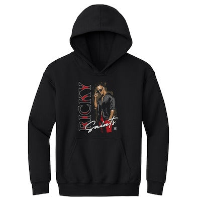 Youth 500 Level Black Ricky Saints Vertical Name Hoodie - DASH RACEGEAR image 1