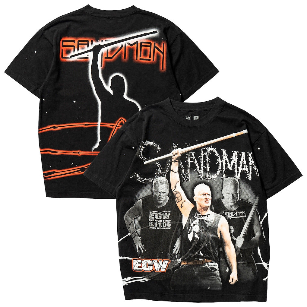 Unisex Complex x WWE Black The Sandman T-Shirt - DASH RACEGEAR image 1