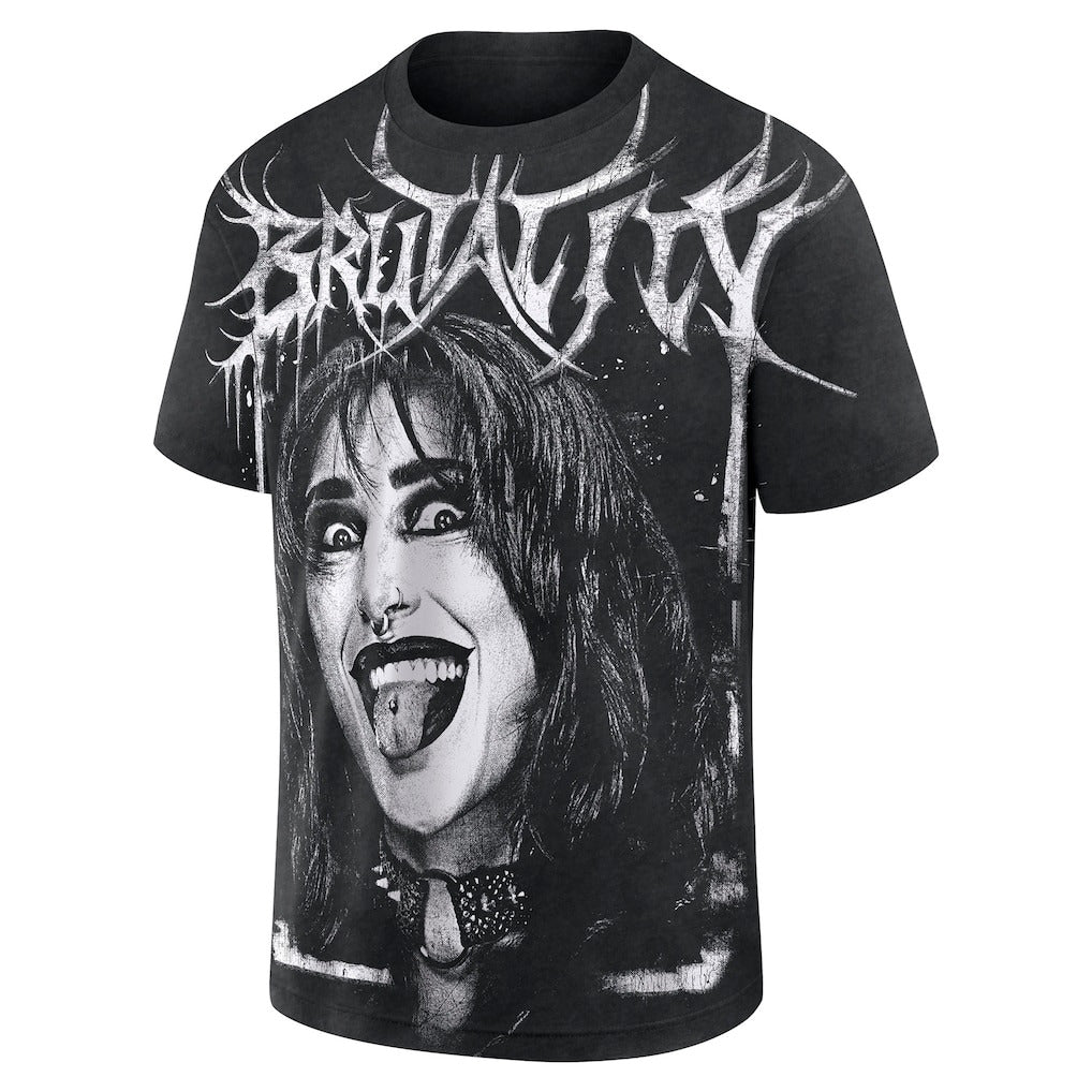 Men's Black Rhea Ripley Face Photo T-Shirt - DASH RACEGEAR image 2