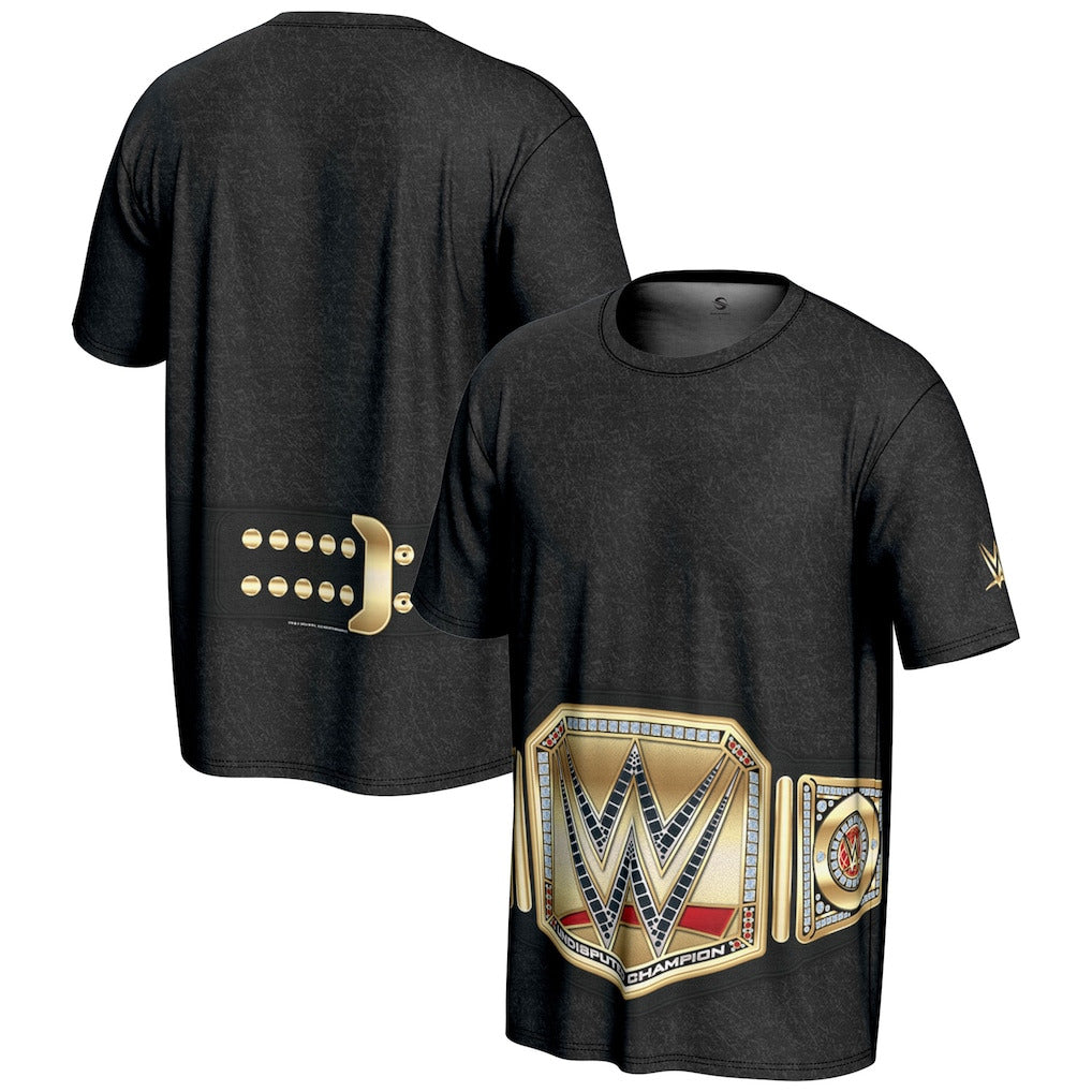 Youth ProSphere Black WWE Undisputed Championship Title Belt T-Shirt - DASH RACEGEAR image 1