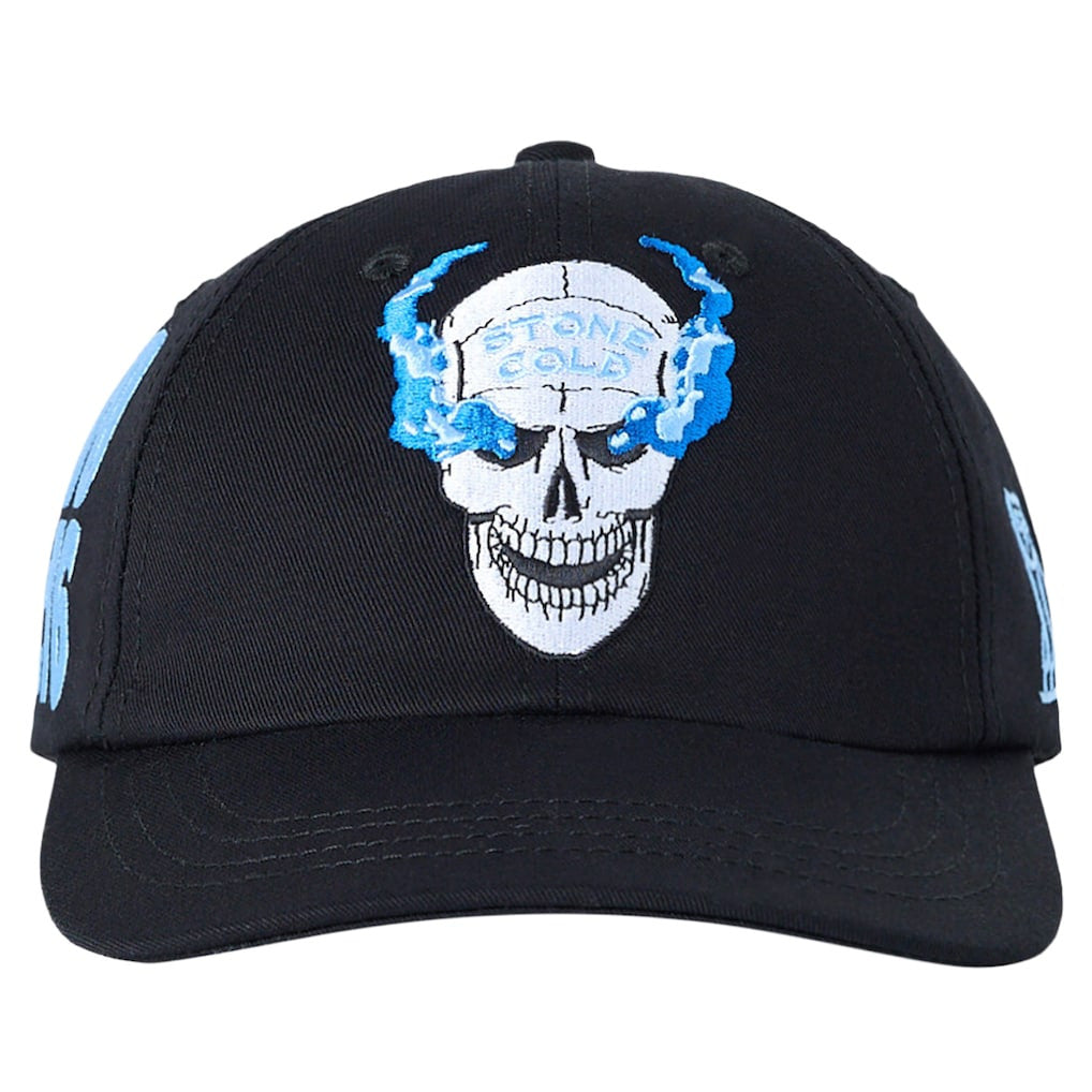 Men's OVO x WWE Black "Stone Cold" Steve Austin Adjustable Hat - DASH RACEGEAR image 1