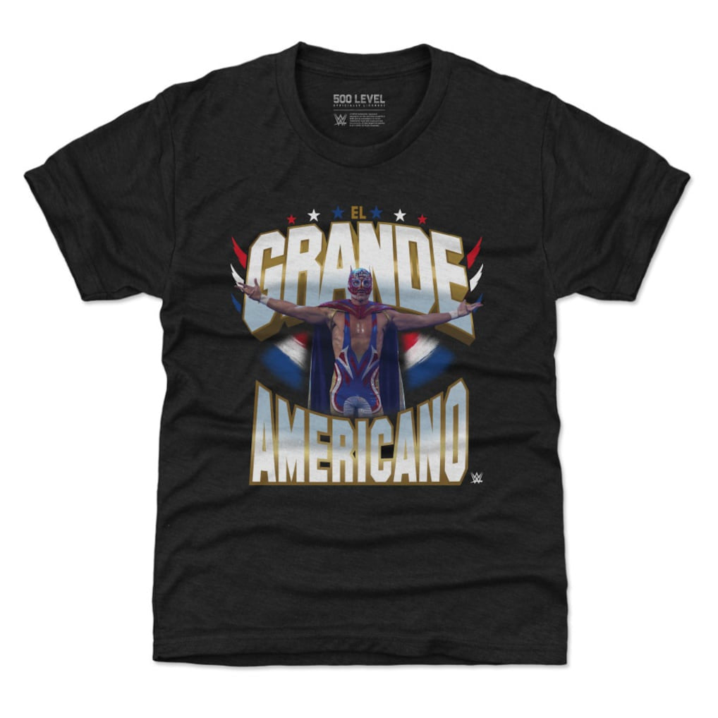 Youth 500 Level Black El Grande Americano Stars & Stripes T-Shirt - DASH RACEGEAR image 1