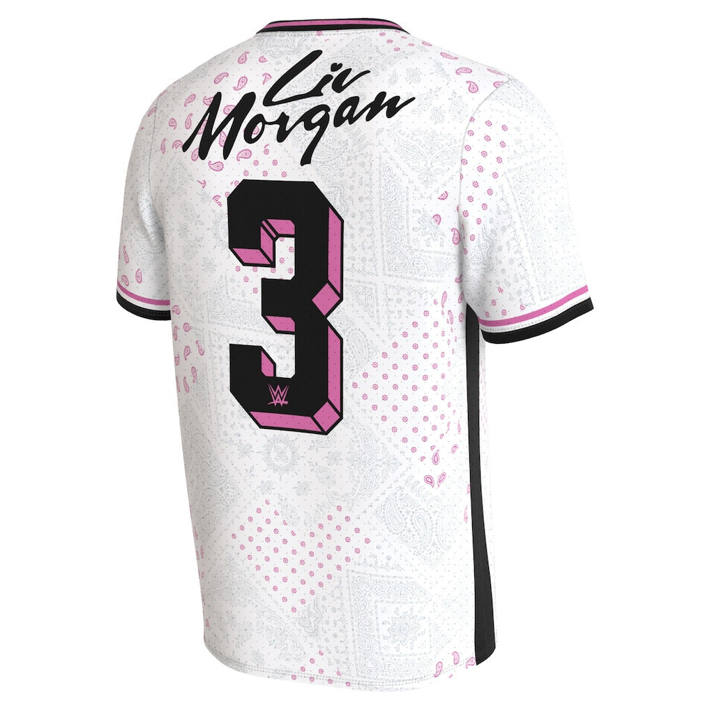 Unisex ProSphere White Liv Morgan Soccer Jersey - DASH RACEGEAR image 3