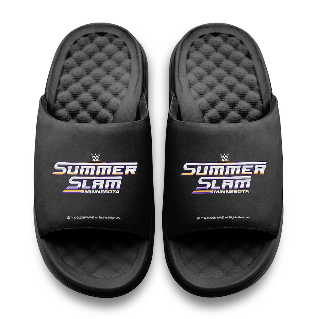 Adult ISlide Black SummerSlam 2026 Logo Motive Slide Sandals - DASH RACEGEAR image 2