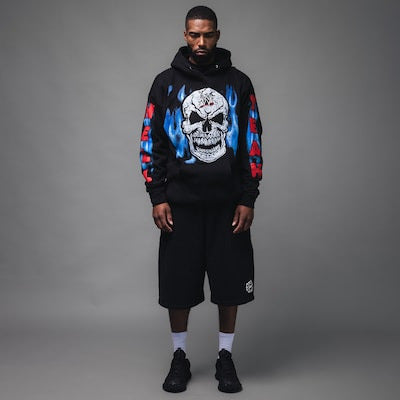 Men's WWE x Complex Black "Stone Cold" Steve Austin Hell Yeah Hoodie - DASH RACEGEAR image 1
