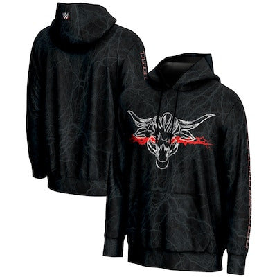 Men's Black The Rock The Final Boss Logo Pullover Hoodie - DASH RACEGEAR image 1