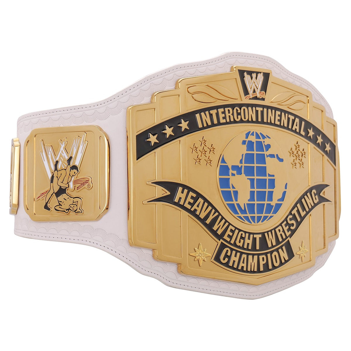 WWE Intercontinental Scratch Logo White Replica Title Belt