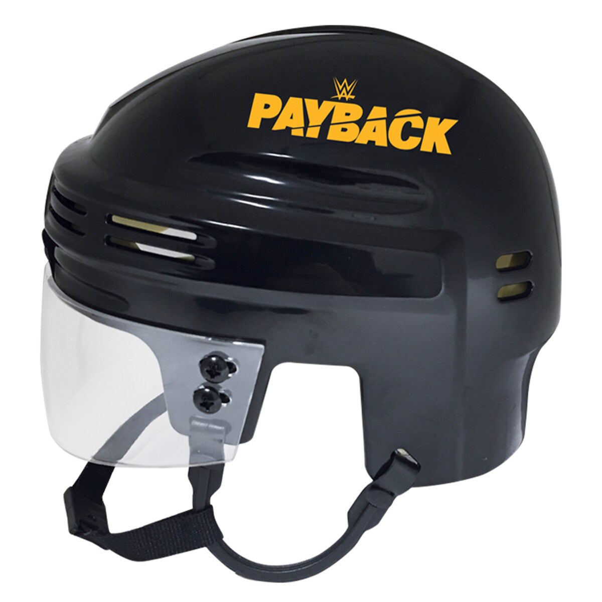 2023 WWE Payback Sportstar Black Hockey Mini Helmet