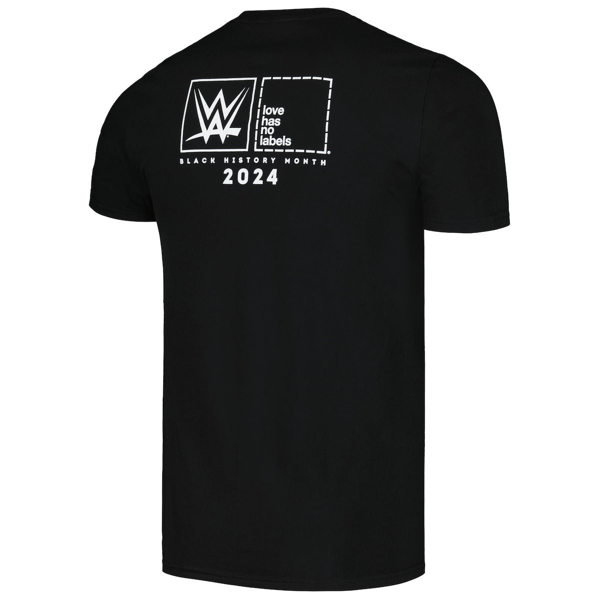 Men's Black WWE Together Black History Month T-Shirt