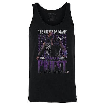 Men's 500 Level Black Damian Priest Tank Top - DASH RACEGEAR image 1