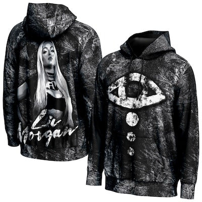 Men's ProSphere Black Liv Morgan Superstar Pullover Hoodie - DASH RACEGEAR image 1