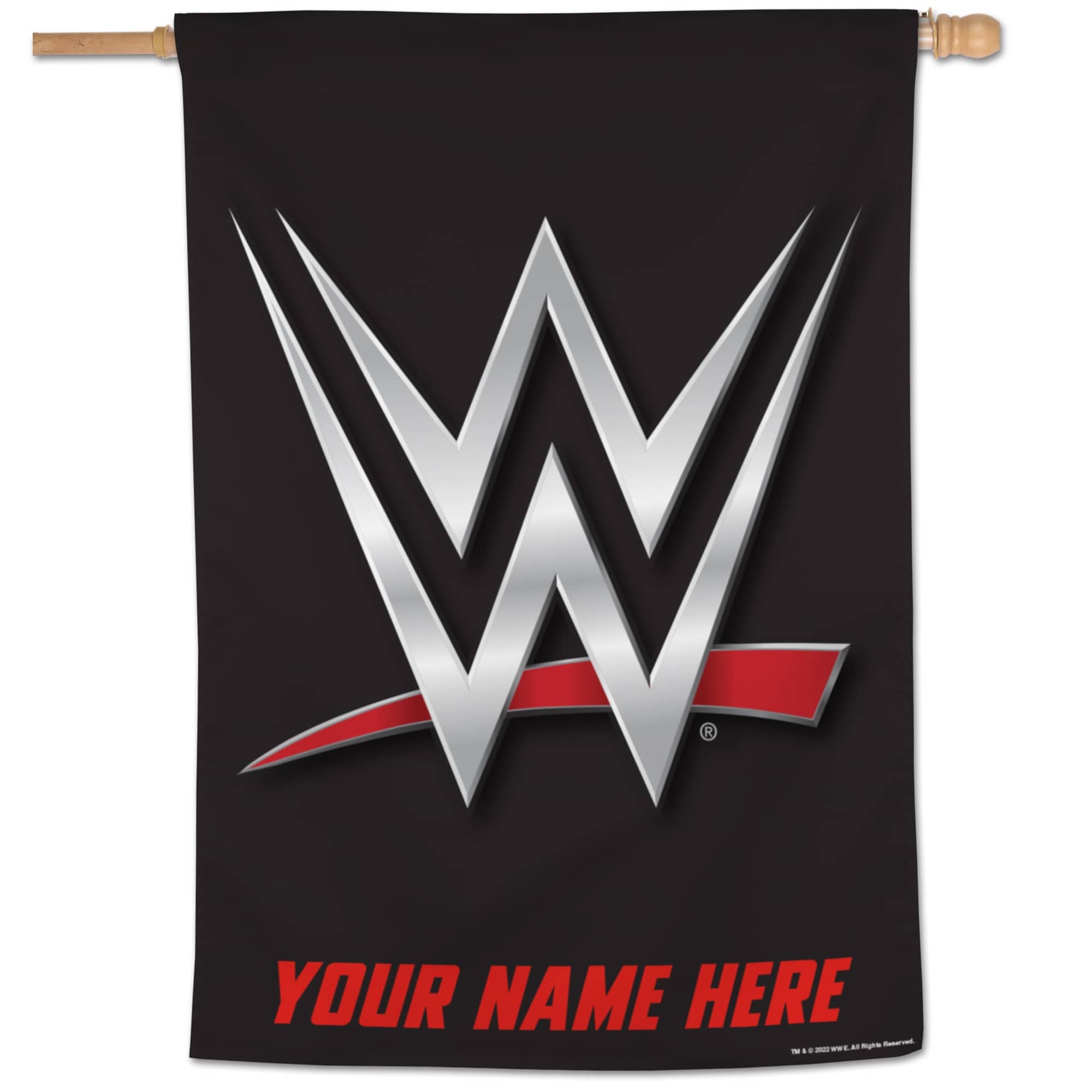 WinCraft WWE 27'' x 37'' One-Sided Personalized Vertical Banner