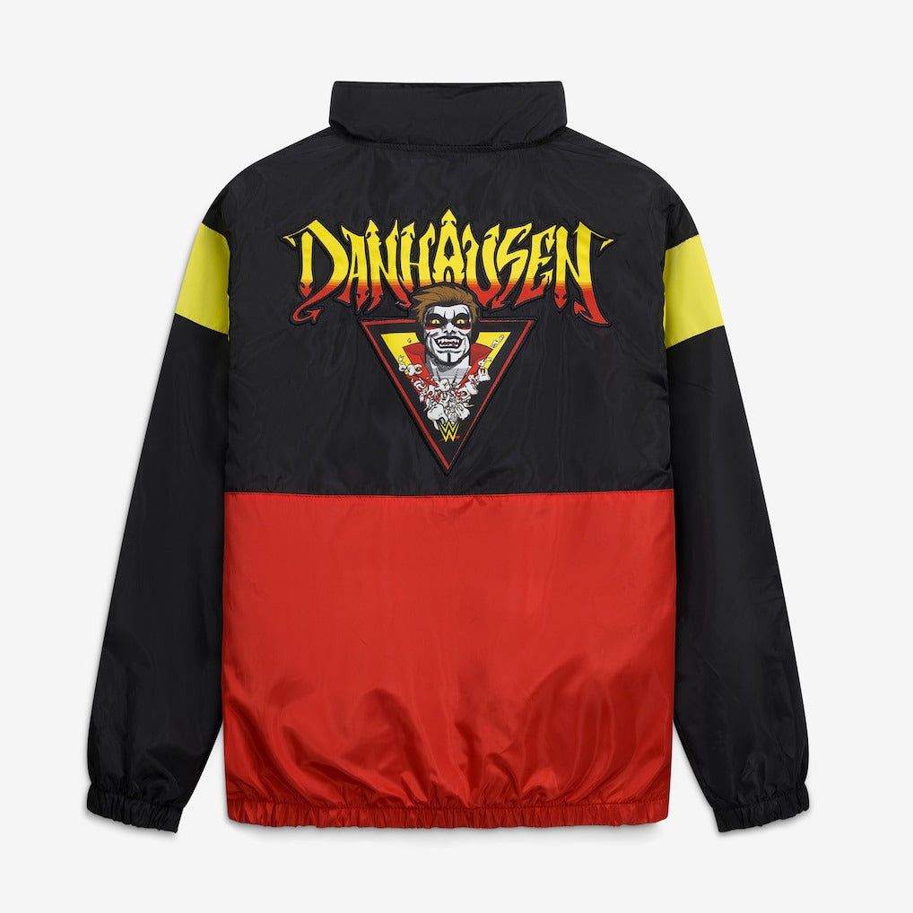 Men's Black/Red Danhausen Cursed! Full-Zip Windbreaker Jacket - DASH RACEGEAR image 3