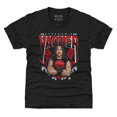Youth 500 Level Heather Black Stephanie Vaquer Horns T-Shirt - DASH RACEGEAR image 1