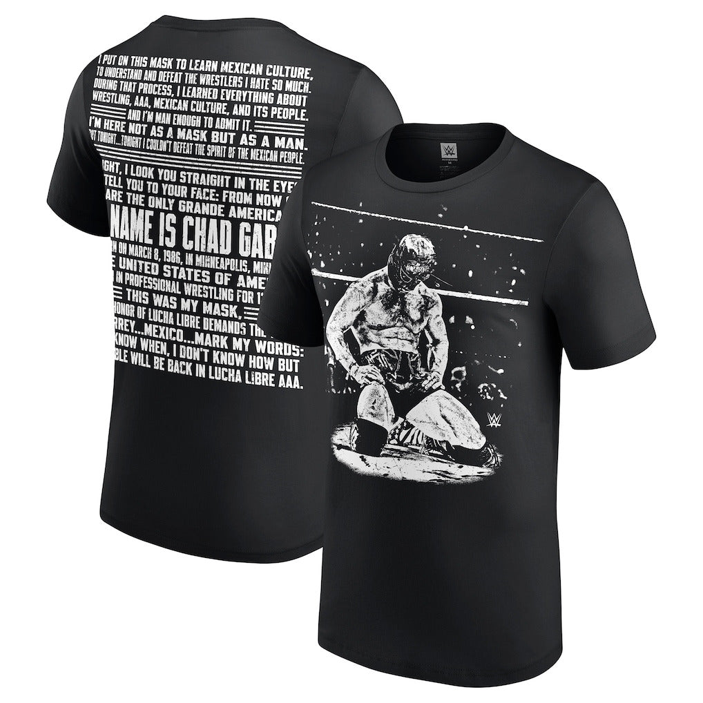 Men's Black Chad Gable AAA Noche de Los Grandes Promo T-Shirt - DASH RACEGEAR image 1
