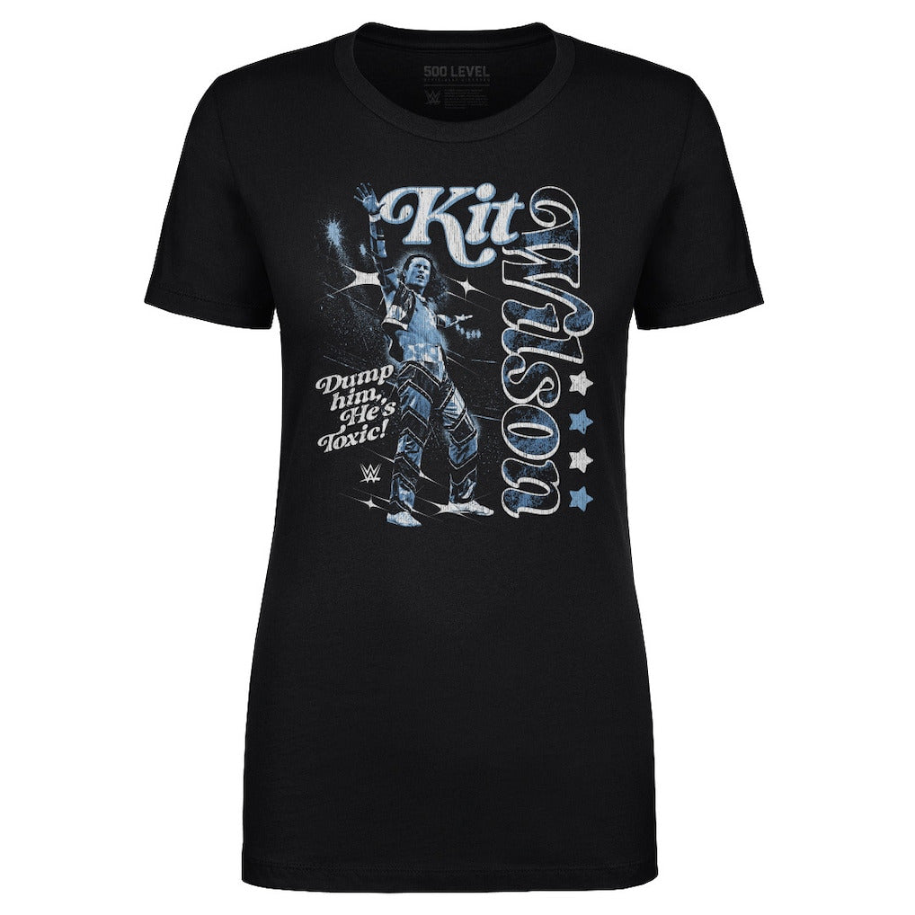 Women's 500 Level Black Kit Wilson Vertical Name T-Shirt - DASH RACEGEAR image 1